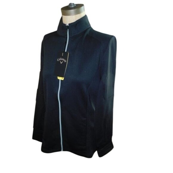 Callaway Size M Medium Full Zip Front Black Golf Jacket NWT - Picture 4 of 4